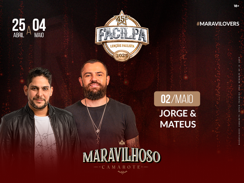  Jorge e Mateus - Camarote Maravilhoso 2025
