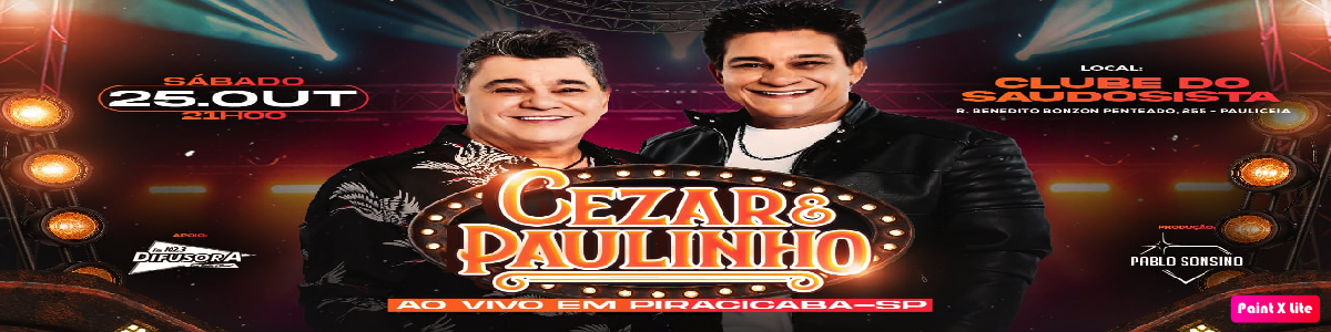  CEZAR E PAULINHO - 25/OUT - AO VIVO