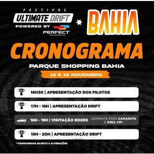 ULTIMATE DRIFT - 15 E 16 NOV - PARQUE SHOPPING  BAHIA