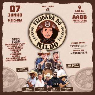 TRADICIONAL FEIJOADA DO NILDO - 7 DE JUNHO