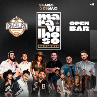 CAMAROTE MARAVILHOSO - OPEN BAR - FACILPA 2026