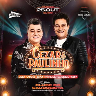 CEZAR E PAULINHO - 25/OUT - AO VIVO