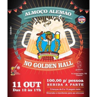 GOLDEN HALL - ALMOÇO  ALEMÃO - 11/OUT