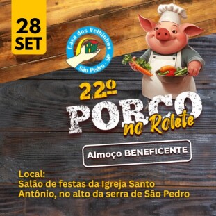 28/SET  - 22º PORCO NO ROLETE - SÃO PEDRO - SP