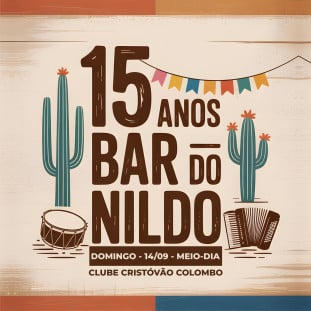 14/09 - 15 ANOS BAR DO NILDO - OPEN FOOD